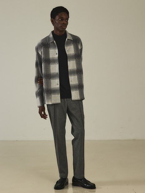 オンブレー ニットシャツ