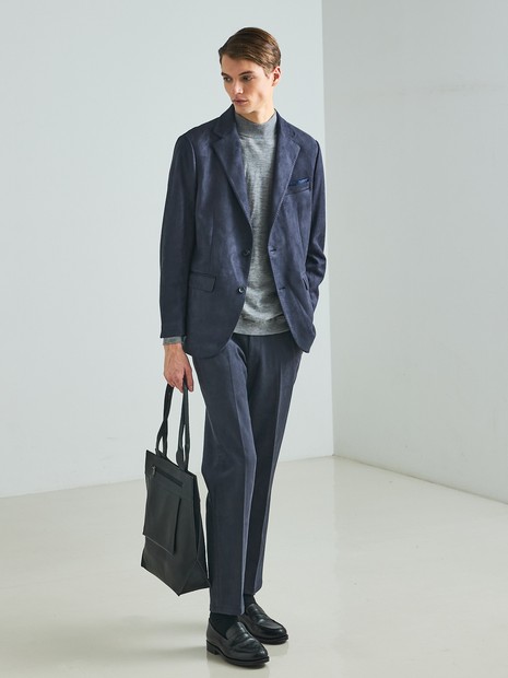 【セットアップ対応】ストレッチスエード スラックス / トラウザーズ