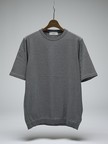 【Tutto / トゥット】マイクロボーダー半袖ニット