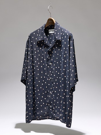 ランダムドット オープンカラーシャツ【予約】