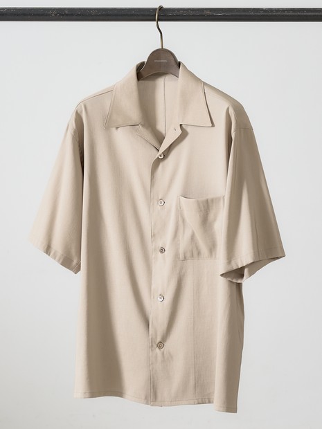 未使用 Munsingwear ストレッチ半袖テーラーカラーシャツ セットアップ対応】ミラクルストレッチ オープンカラー シャツ