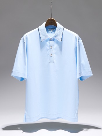 クールスムース ニット襟ポロシャツ