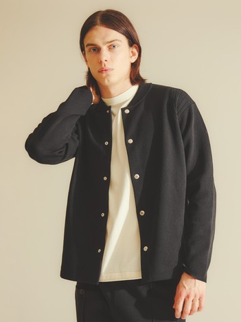 【セットアップ対応】ダブルフェイスニットブルゾン【予約】