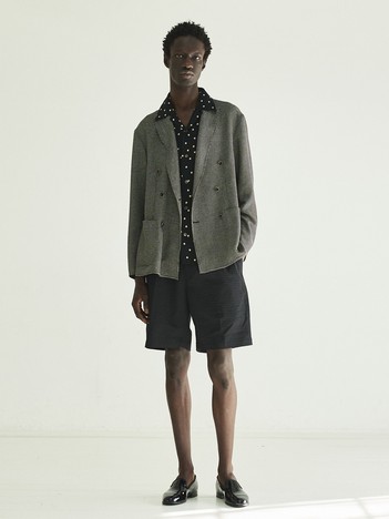 カラミミックスイージーダブルジャケット