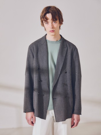 カラミミックスイージーダブルジャケット