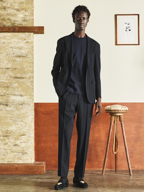 【26S/S】ウールストレッチサッカーピークドラペルジャケット / セットアップ対応 / ストレッチ / 防シワ