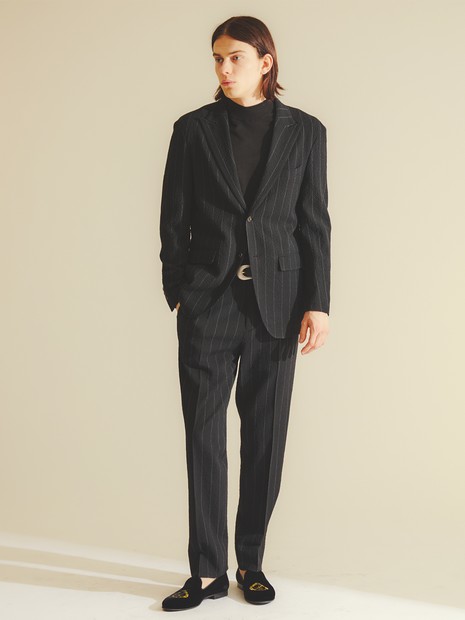 【26S/S】ウールストレッチサッカーピークドラペルジャケット / セットアップ対応 / ストレッチ / 防シワ