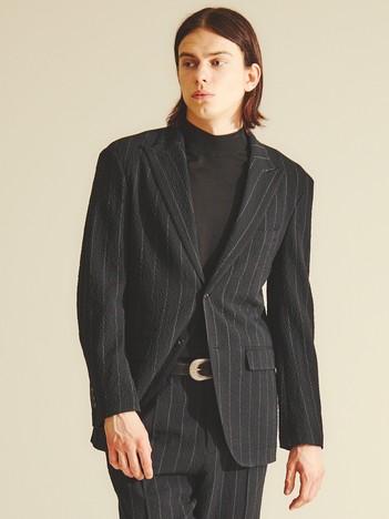 【26S/S】ウールストレッチサッカーピークドラペルジャケット / セットアップ対応 / ストレッチ / 防シワ