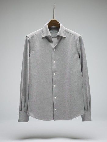 【定番人気】立体襟コットンシャツ