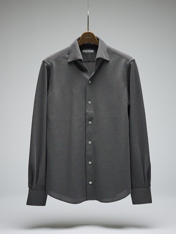 【定番人気】立体襟コットンシャツ