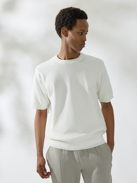 和紙シアー クルーネックニット｜DESIGNWORKS (MEN'S) / デザインワークス