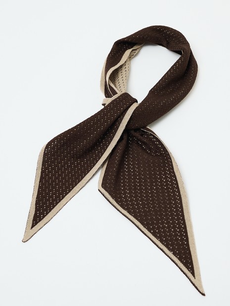 【Dimaglia Cravatte / ディマリア クラヴァッテ】ドットシルクニットスカーフ