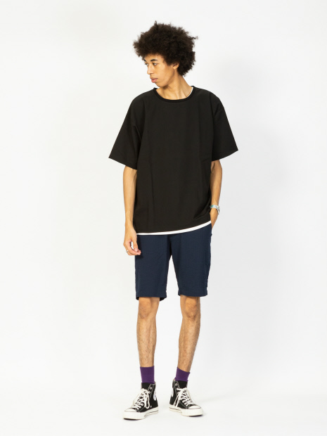 【ATELANE】20A-15040 ストレッチツイルTEE+天竺タンクトップ SET