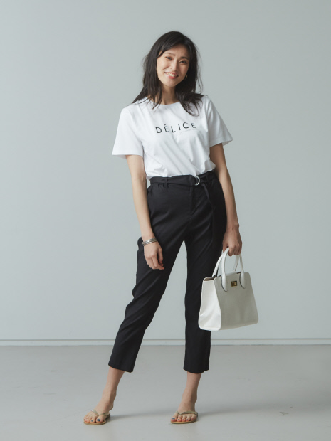 【Mylanka】DELICEロゴプリントTシャツ
