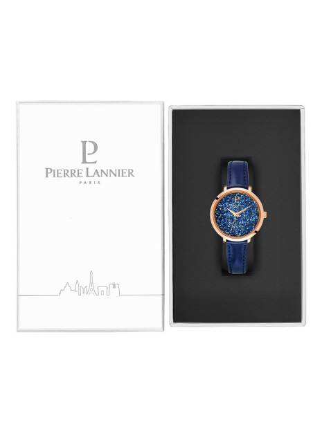 【PIERRE LANNIER】クリスタル レザーベルト P105J・P107J