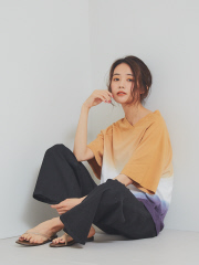 AT-SCELTA Select (Ladie's) - 【JILKY】VネクグラデーションTシャツ