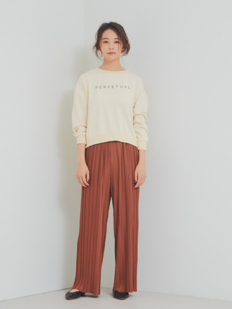 【BRAHMIN】PERTUALロゴプリントスウェット