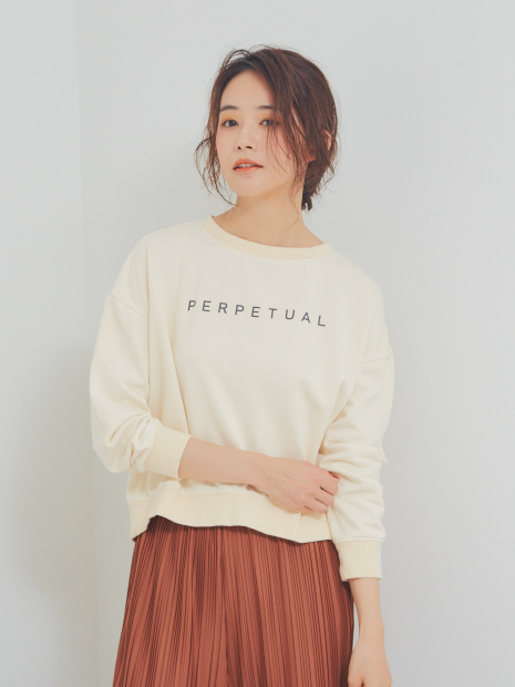 【BRAHMIN】PERTUALロゴプリントスウェット