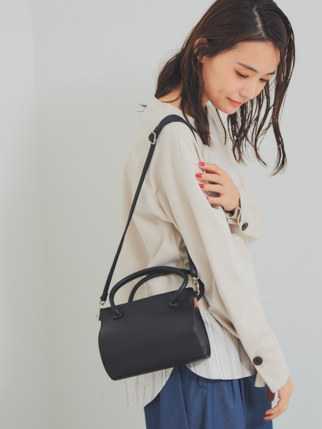 【BEAURE】カウレザー2WAYミニショルダーバッグ
