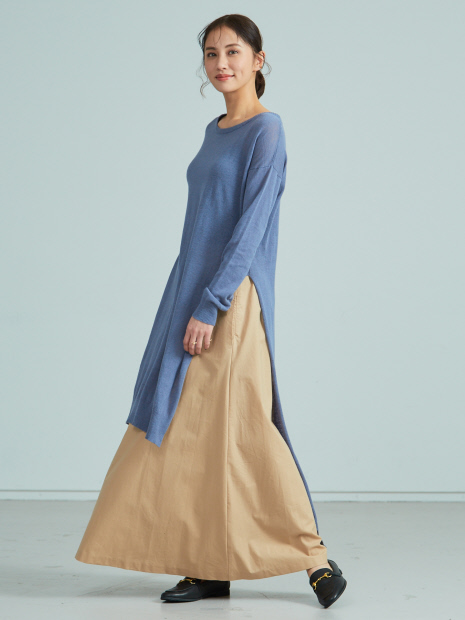 Jilky サイドスリットニットワンピ Select By Abahouse セレクト バイ アバハウス