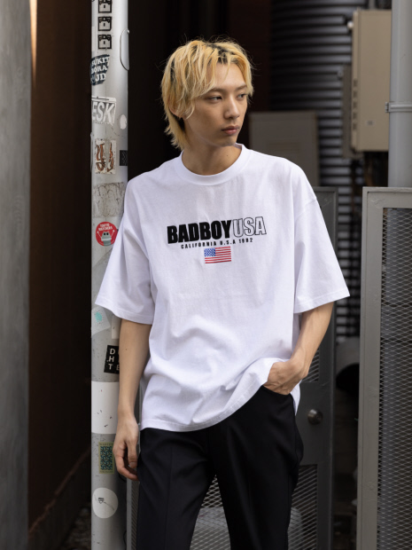 【BADBOY / バッドボーイ】USA ロゴ パロディ Tシャツ
