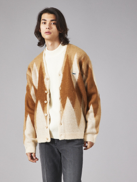 【PENNEY'S】ペニーズ キツネ/ペニーズ フォックス/THE FOX SHAGGY JACQUARD CARDIGAN  /  シャギージャガードカーディガン