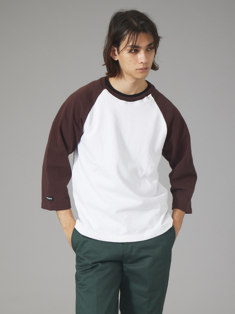 BARBARRIAN / バーバリアン】 12oz ロングスリーブRAGLAN ＣＲＥＷNECK