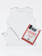 UNIVERSAL OVERALL ユニバーサルオーバーオール WIDE HEAVY 2PACKS SLEEVELESS ノースリーブ / ユニセックス2PAC