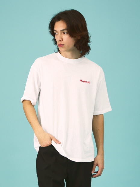 【DISCUS/ディスカス】ビッグシルエット バックプリント半袖Tシャツ/ブランドロゴ/ワンポイント