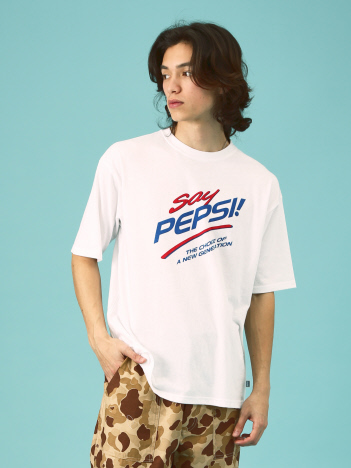 【DISCUS ATHLETIC×PEPSI】ペプシコラボ / オーバーサイズ 半袖クルーネックTシャツ