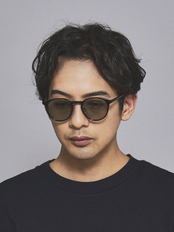 【Anselme Claire】ユニセックス ボストン型 サングラス 伊達メガネ  5色展開 ケース付属