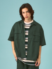 セレクト バイ アバハウス (メンズ)
Dickies /ディッキーズ　WORK SHIRT/セットアップ/半袖 オープンカラー ワークシャツ