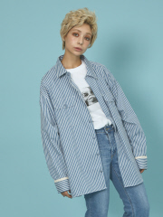 セレクト バイ アバハウス (メンズ)
【Dickies / ディッキーズ】LONG SLLEEVE WIDE WORK STRIPE SHIRT/ロングスリーブワイドワークストライプシャツ