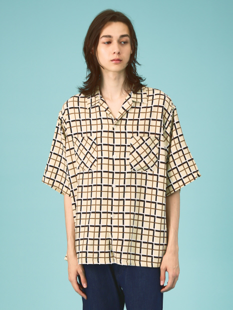 Dan River/ダンリバー】CHECK BOX SS SHIRT/チェックボックス半袖