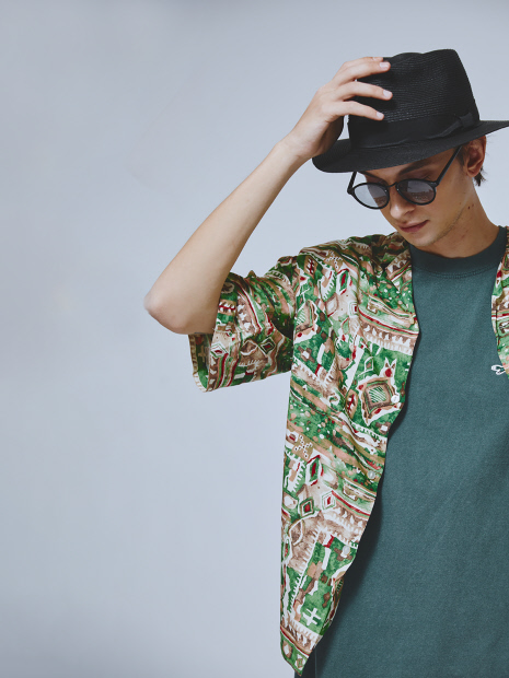 PENNEY'S ペニーズ/ AFRICAN PRINTED W-P SS SHIRTS/アフリカン