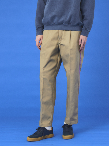 【Dickies/ディッキーズ 】SIDE LINE PLEATED WIDE PANT サイドラインワイドパンツ