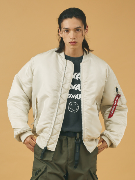 【ALPHA INDUSTRIES アルファ インダストリーズ】 MA-1 CORE SPEC"エムエーワン コアスペック USモデル フライト ジャケット ナイロン 中綿 オーバーサイズ