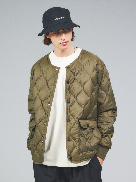 【WEB限定】TAION MILITARY OVER SIZE CREW NECK JKT【UNISEX】ミリタリー オーバーサイズ クルーネック ダウンジャケット/TAION-104LSBPML-1【予約】