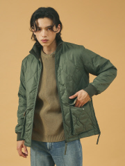 【WEB限定】TAION MILITARY LIB HI NECK DOWN JKT / ミリタリーリブハイネック　ダウンジャケット / TAION-112ZML-1