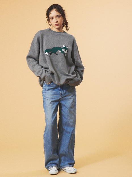 【PENNYS / ペニーズ】 FOX　BIG logo sweater
