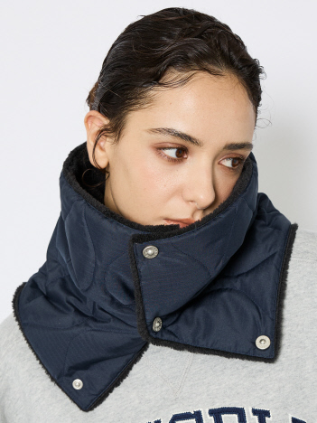 【TAION /タイオン】リバーシブル ダウンネックウォーマー/DOWN NECK WARME/ユニセックス/R203ML-1/