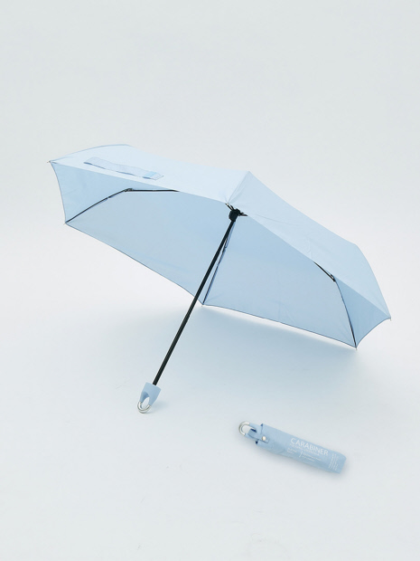 【晴雨兼用】カラビナ式で鞄に引っ掛けられる 親骨55cm 折り畳み傘