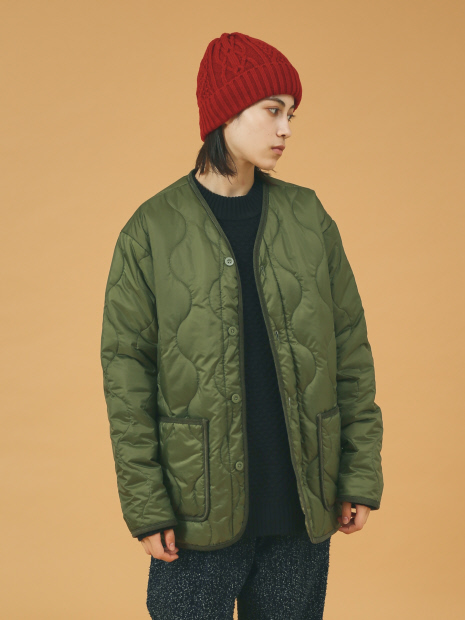 UNIVERSAL OVERALL】QUILT RIP STOP JAKET / キルティング中綿ジャケット-