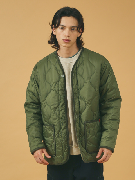 【UNIVERSAL OVERALL/ユニバーサルオーバーオール】 リップストップ キルトジャケット アウター コート ショート丈 QUILT RIP STOP QUILT JACKET/ユニセックス