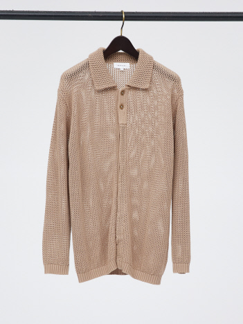 USED ABAHOUSE (MEN'S) - メッシュ フェイクプルオーバー ポロ カーディガン
