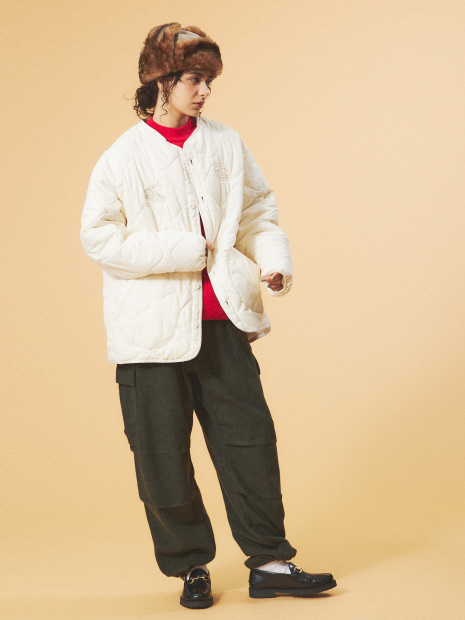 【WEB限定】ノーカラー刺繍スーベニアジャケット/GOLF PUNK /ユニセックス
