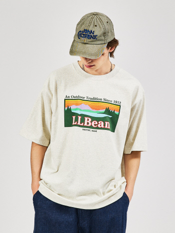 WEB限定【L.L.Bean/エルエルビーン】Morrill Short-Sleeve Katahdin Logo Tシャツ