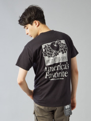 【FRUIT OF THE LOOM】フロント＆バックプリント クルーネック ショートスリーブ Tシャツ
