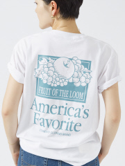 セレクト バイ アバハウス (レディース)
【FRUIT OF THE LOOM】プリントTシャツ / ワンポイント刺繍 / バックプリント / シンプル