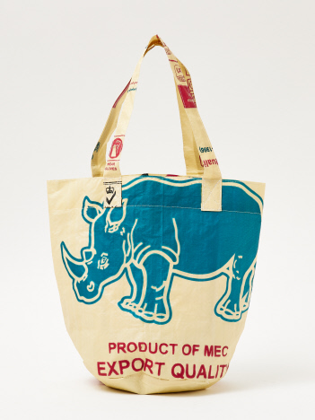 【THAILAND MADE／タイランド メイド】ROUND BAG/ラウンドミニバックセメント バッグ